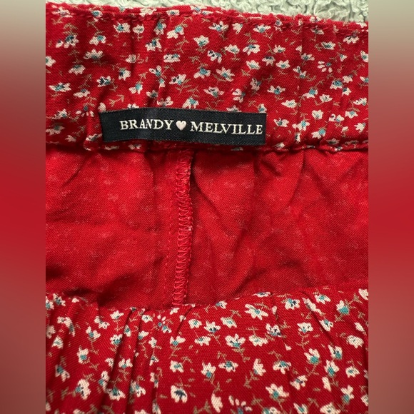 Brandy Melville Red Maxi Skirt - Picture 4 of 5